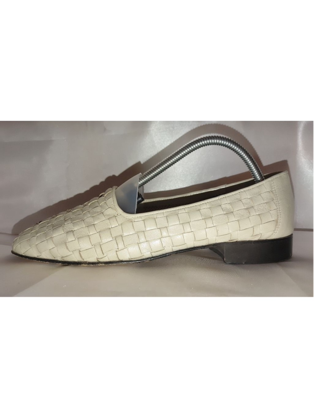 Massimo Dutti Woven Leather Slip Ons Size 9B - Picture 2 of 8